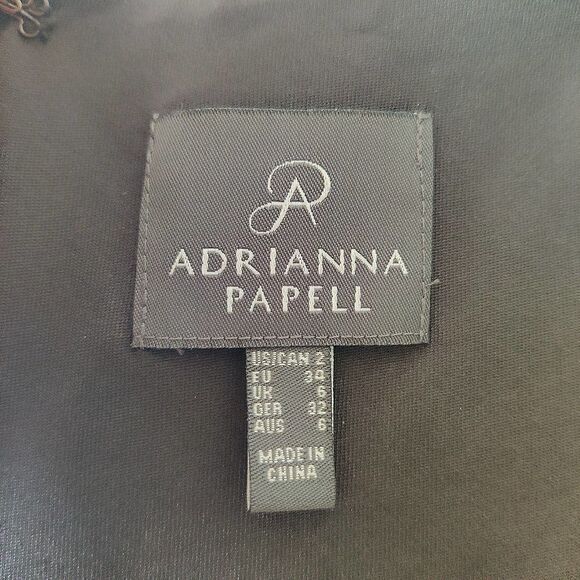 Adrianna Papell rose floral fit and flare dress sz 2 - Picture 8 of 9